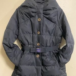 Kate Spade Puffer Coat/Size Medium/Black w/Gold Hardware